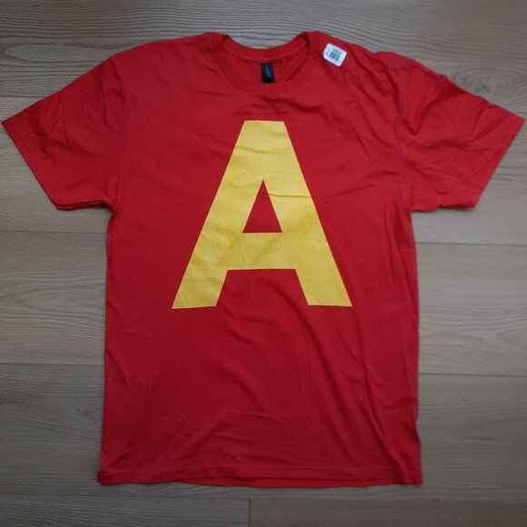 Alvin and the Chipmunks - Letter A - New Large Red T-Shirt - Picture 4 of 4